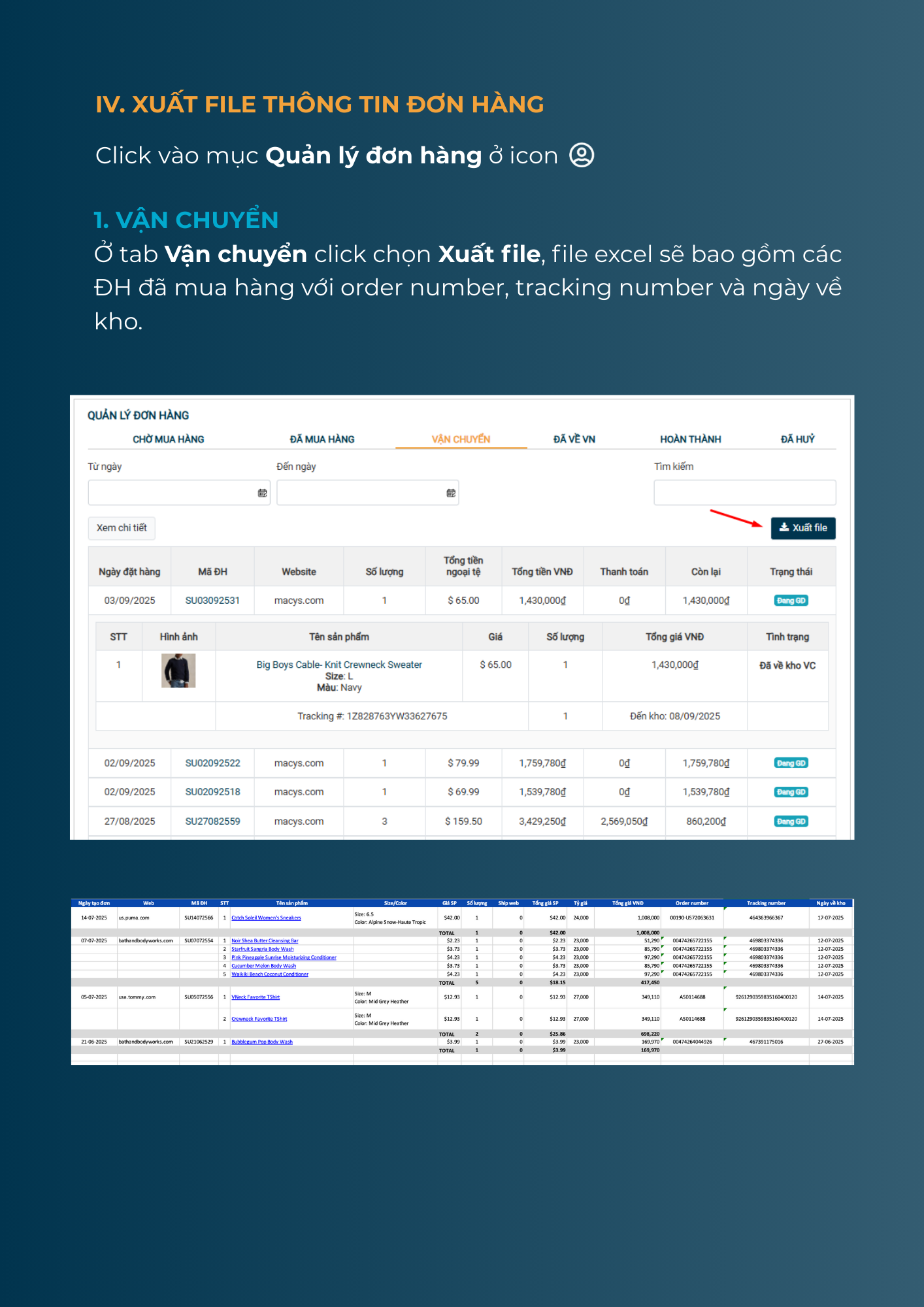 Hướng dẫn mua hàng